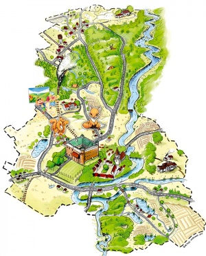 Golub-Dobrzyń ilustrowana mapa gminy